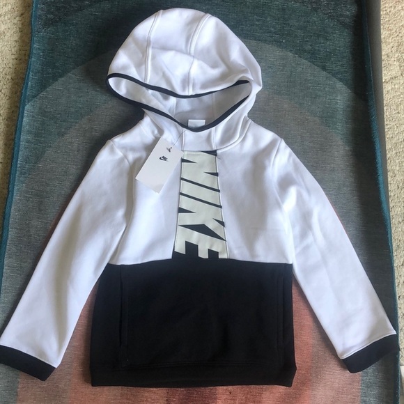 NWT Nike Boys Color Block Fleece Hoodie - Picture 1 of 8